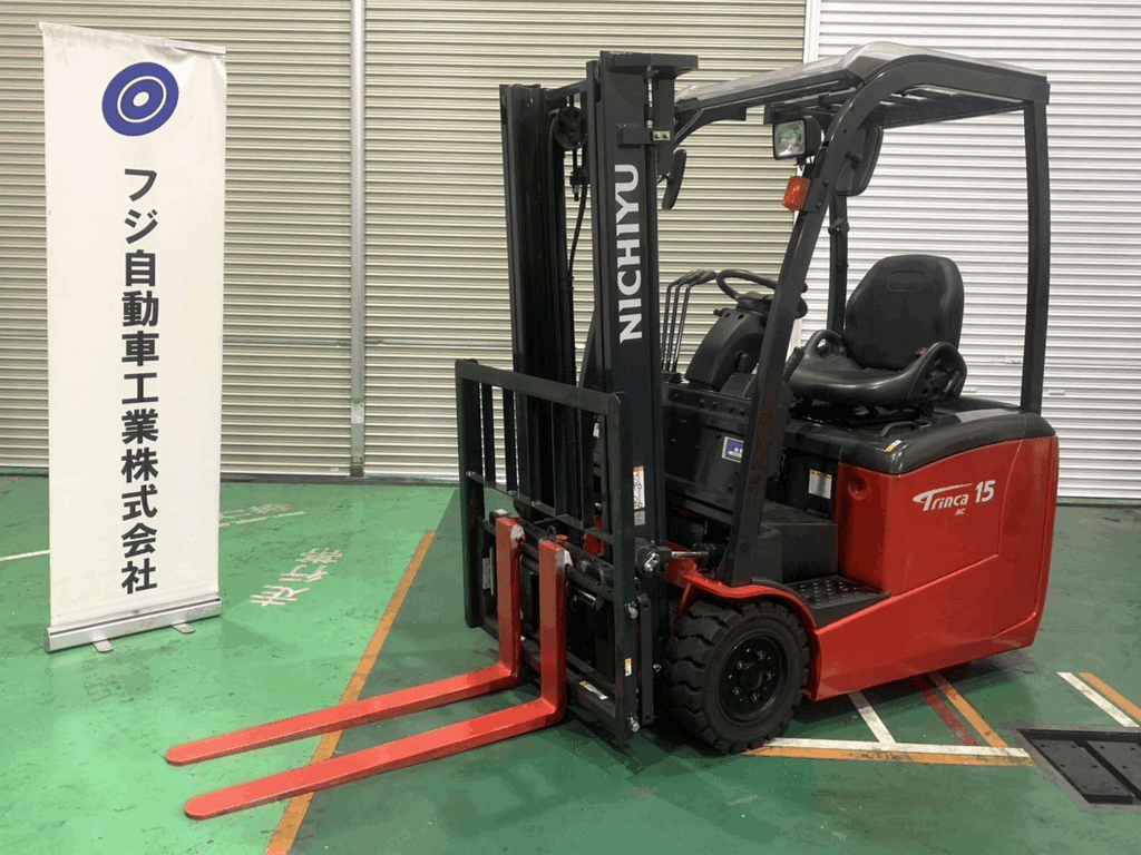 ニチユ中古フォークリフト【FBT15P-80-300SF】[No.72]屋内作業にお勧め！小回りのきく三輪車！