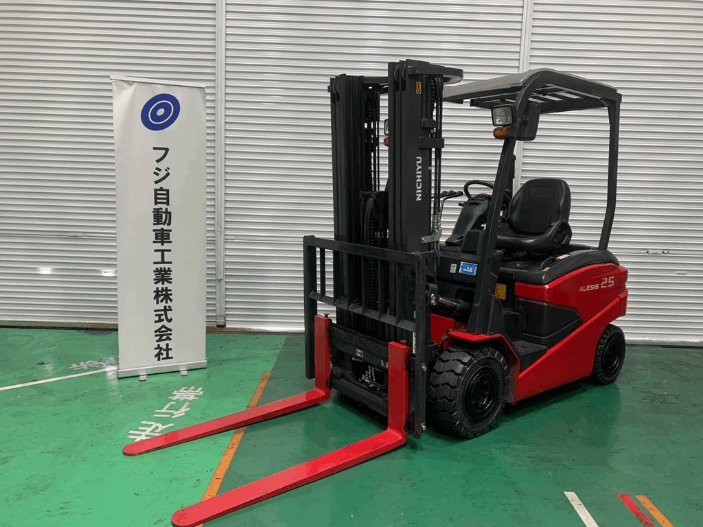 ニチユ新中古フォークリフト【FB25P-80-3F450SF】サイドシフト付で作業も楽々！