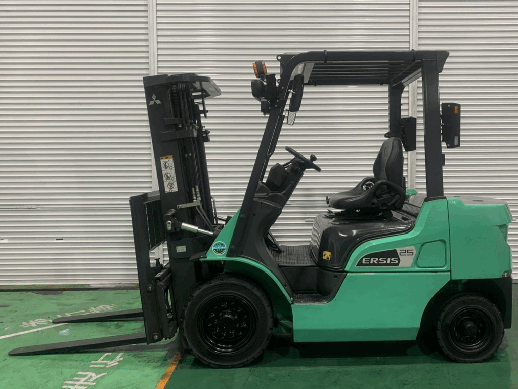 三菱中古フォークリフト【KFDE25P-1】 便利なサイドシフト付き