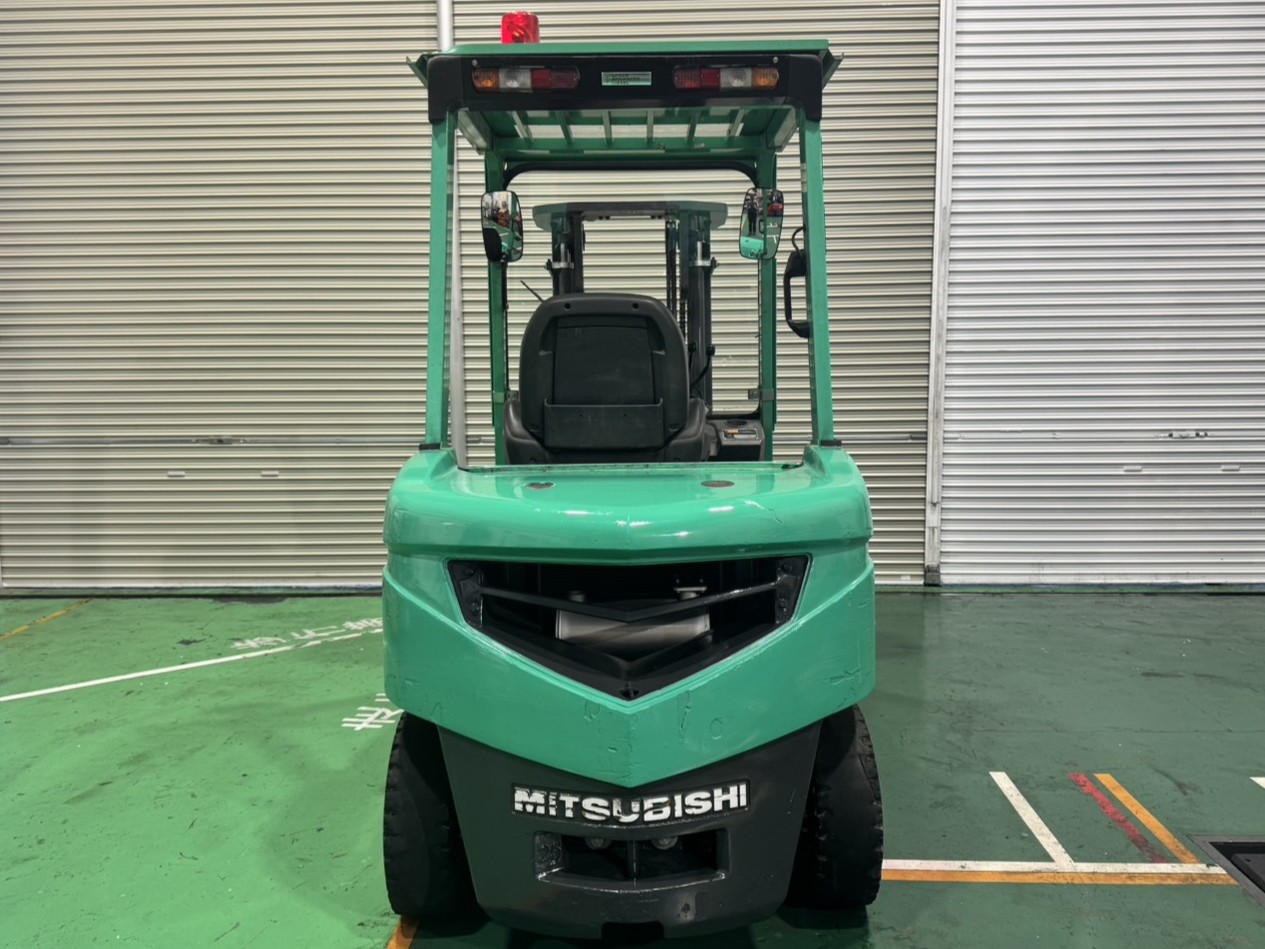 中古美品 ハンドフォークリフト フォークリフト 三菱中古フォークリフト【KFDE25T】［No.164］3段フルフリー！フォーク
