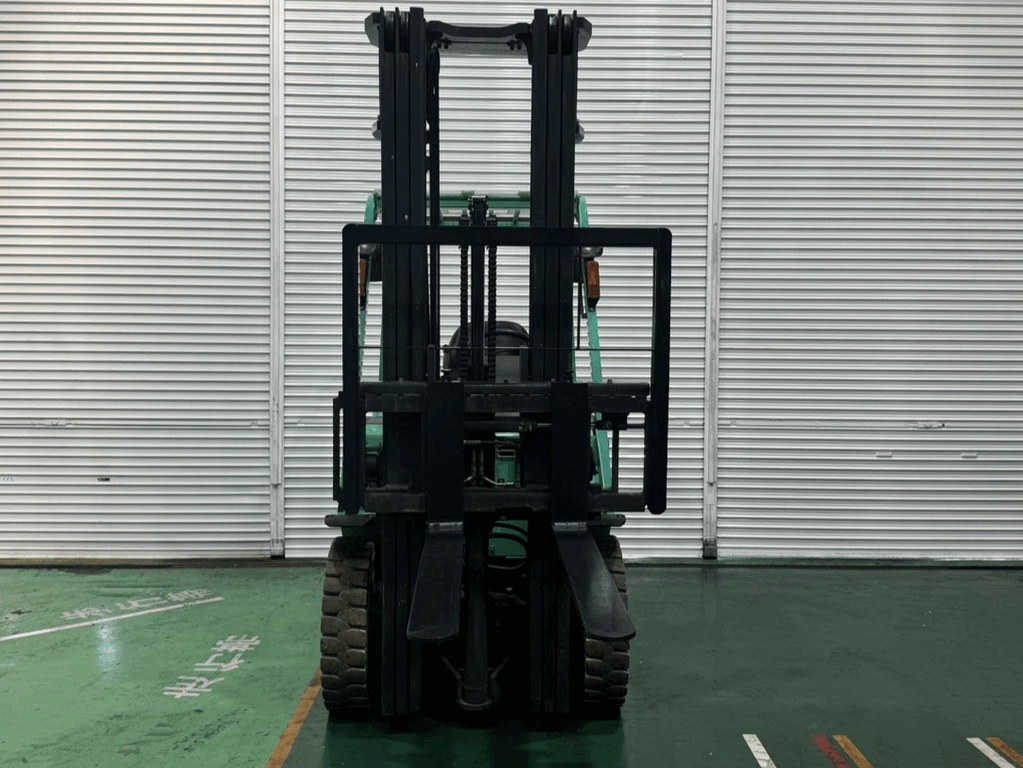 三菱新中古フォークリフト【FDE25T】6m3段フルフリーで高所荷役作業が