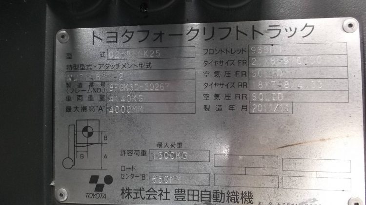 トヨタ TOYOTA 中古フォークリフト forklift ガソリンLPG併用 2011年式 全回転ロールクランプ 4Mハイマスト