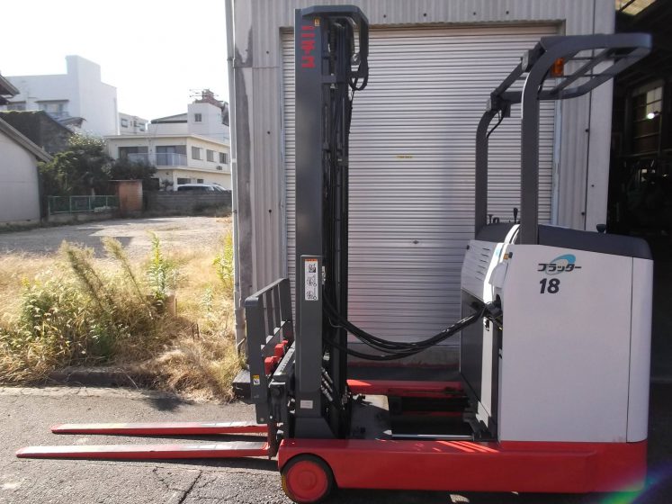 ニチユ NICHIYU 中古フォークリフト forklift バッテリーリーチ 2014年式 3段フルフリーサイドシフト 5.5mマスト