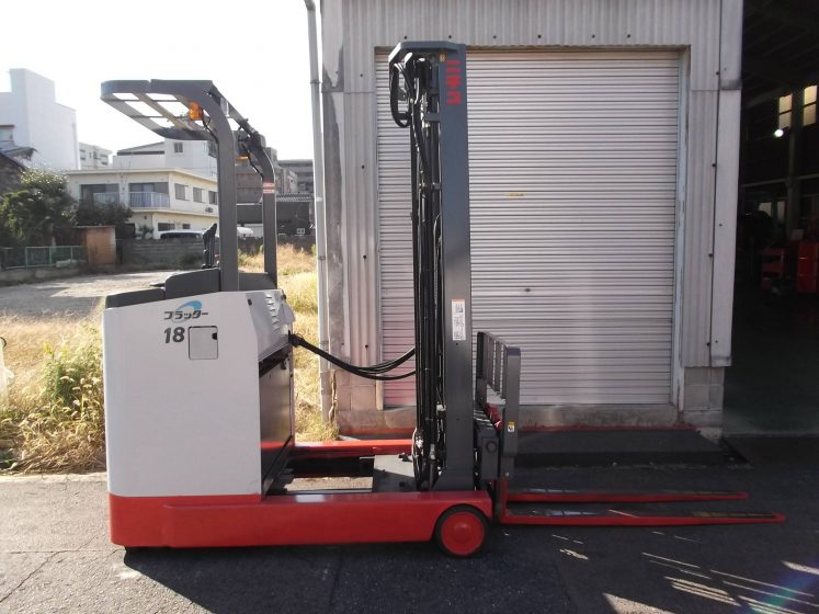 ニチユ NICHIYU 中古フォークリフト forklift バッテリーリーチ 2014年式 3段フルフリーサイドシフト 5.5mマスト