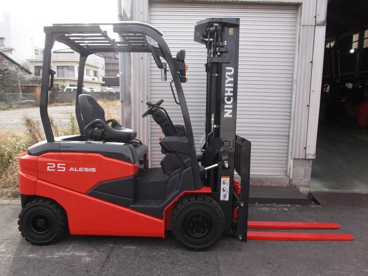 ニチユ NCHIYU 中古フォークリフト forklift バッテリーカウンター 3段フルフリー5Mマスト サイドシフト