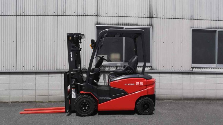 ニチユ ALESIS アレシス バッテリーフォークリフト 中古フォークリフト electric forklift counter balance type 3段フルフリー 5Mマスト サイドシフト